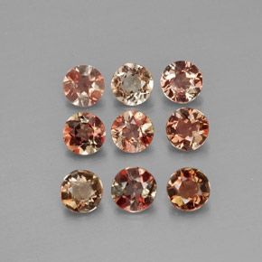 1.43 ct natürliche Mehrfarbig Andalusit-Edelsteine, Rund Schliff, VS