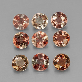 1.43 ct natürliche Mehrfarbig Andalusit-Edelsteine, Rund Schliff, VS