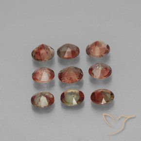 1.55 ct natürliche Mehrfarbig Andalusit-Edelsteine, Runden, VS