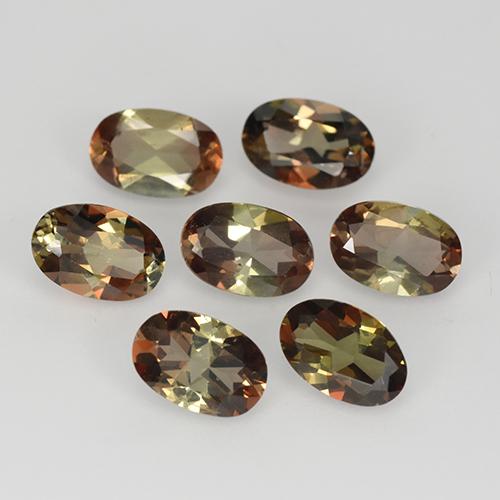 3,05 ct natürliche mehrfarbiger Andalusit-Edelsteine, Oval Schliff, VS-SI