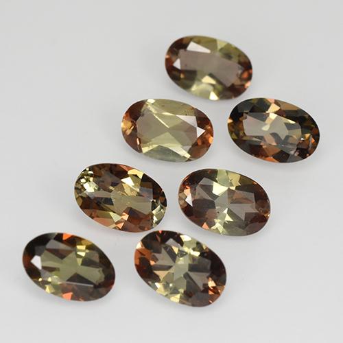 3,05 ct natürliche mehrfarbiger Andalusit-Edelsteine, Oval Schliff, VS-SI