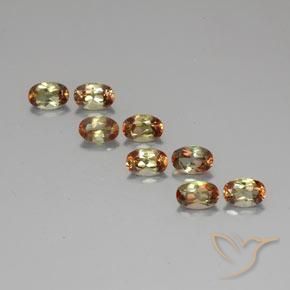 4,21 ct natürliche mehrfarbiger Andalusit-Edelsteine, Oval Schliff, VS-SI