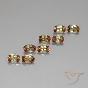 4,21 ct natürliche mehrfarbiger Andalusit-Edelsteine, Oval Schliff, VS-SI