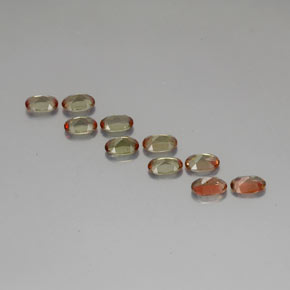  ct natürliche orangefarbener Andalusit-Edelsteine, Oval Schliff, VS-SI