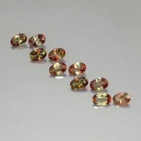  ct natürliche orangefarbener Andalusit-Edelsteine, Oval Schliff, VS-SI