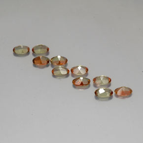  ct natürliche orangefarbener Andalusit-Edelsteine, Oval Schliff, VS-SI