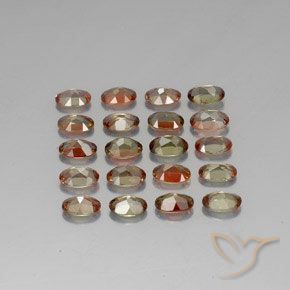 8.19 ct natürliche Mehrfarbig Andalusit-Edelsteine, Oval, VS-SI