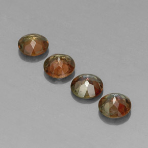  ct natürliche orangig-braun Andalusit-Edelsteine, Rund Schliff, VS