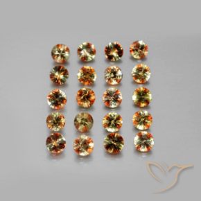 3.66 ct natürliche Mehrfarbig Andalusit-Edelsteine, Runden, VS