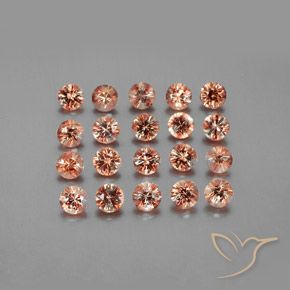 3.91 ct natürliche Mehrfarbig Andalusit-Edelsteine, Runden, VS