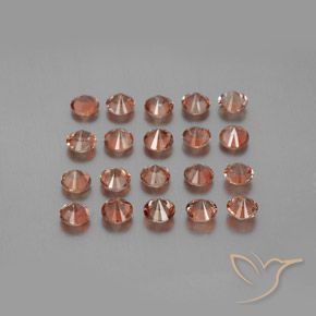 3.91 ct natürliche Mehrfarbig Andalusit-Edelsteine, Runden, VS