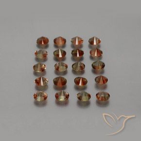 3.79 ct natürliche Mehrfarbig Andalusit-Edelsteine, Runden, VS