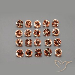 3.74 ct natürliche Mehrfarbig Andalusit-Edelsteine, Runden, VS