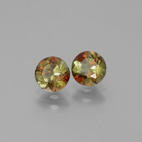  ct natürliche Mehrfarbig Andalusit-Edelsteine, Rund Schliff, VS