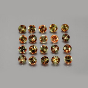 3,36 ct natürliche mehrfarbiger Andalusit-Edelsteine, Rundschliff, VS