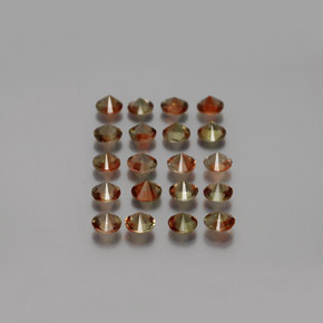 3,36 ct natürliche mehrfarbiger Andalusit-Edelsteine, Rundschliff, VS