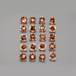3,22 ct natürliche mehrfarbiger Andalusit-Edelsteine, Rundschliff, VS
