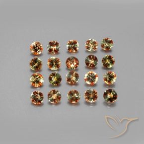 3.35 ct natürliche Mehrfarbig Andalusit-Edelsteine, Runden, VS