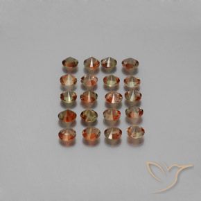 3.35 ct natürliche Mehrfarbig Andalusit-Edelsteine, Runden, VS