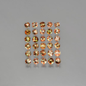 3,35 ct natürliche mehrfarbiger Andalusit-Edelsteine, Rundschliff, VS