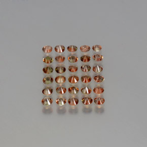 3,35 ct natürliche mehrfarbiger Andalusit-Edelsteine, Rundschliff, VS