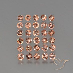 3.54 ct natürliche Mehrfarbig Andalusit-Edelsteine, Runden, VS
