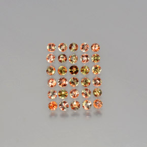 2,55 ct natürliche mehrfarbiger Andalusit-Edelsteine, Rundschliff, VS