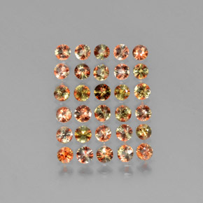 2,55 ct natürliche mehrfarbiger Andalusit-Edelsteine, Rundschliff, VS