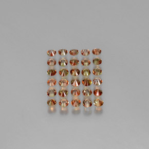 2,55 ct natürliche mehrfarbiger Andalusit-Edelsteine, Rundschliff, VS