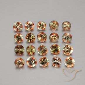 3.70 ct natürliche Mehrfarbig Andalusit-Edelsteine, Runden, VS