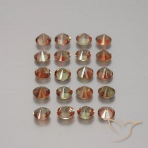 3.70 ct natürliche Mehrfarbig Andalusit-Edelsteine, Runden, VS