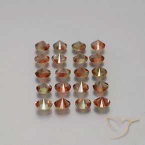 3.28 ct natürliche Mehrfarbig Andalusit-Edelsteine, Runden, VS