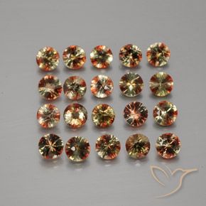 3.66 ct natürliche Mehrfarbig Andalusit-Edelsteine, Runden, VS
