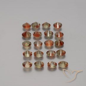 3.44 ct natürliche Mehrfarbig Andalusit-Edelsteine, Runden, VS