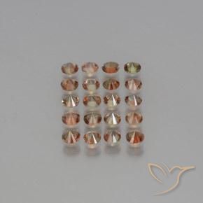 3.94 ct natürliche Mehrfarbig Andalusit-Edelsteine, Runden, VS