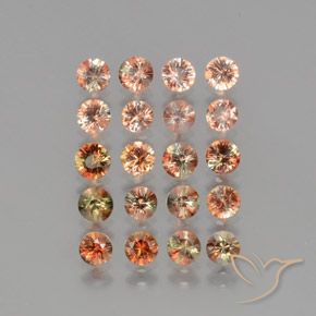 4.41 ct natürliche Mehrfarbig Andalusit-Edelsteine, Runden, VS