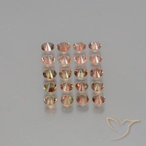 4.41 ct natürliche Mehrfarbig Andalusit-Edelsteine, Runden, VS