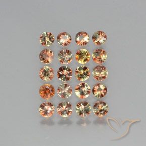3.61 ct natürliche Mehrfarbig Andalusit-Edelsteine, Runden, VS