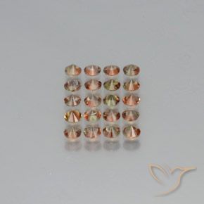 3.61 ct natürliche Mehrfarbig Andalusit-Edelsteine, Runden, VS