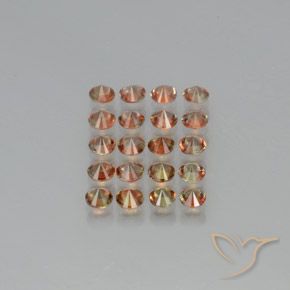 3.13 ct natürliche Mehrfarbig Andalusit-Edelsteine, Runden, VS