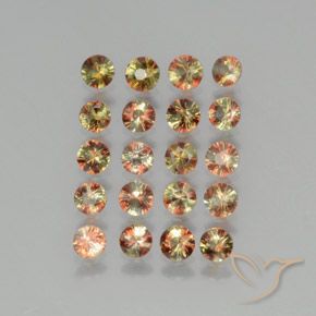 2.63 ct natürliche Mehrfarbig Andalusit-Edelsteine, Runden, VS