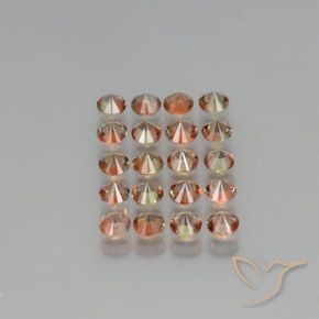 3.82 ct natürliche Mehrfarbig Andalusit-Edelsteine, Runden, VS