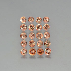 3,98 ct natürliche mehrfarbiger Andalusit-Edelsteine, Rundschliff, VS