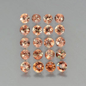 3,98 ct natürliche mehrfarbiger Andalusit-Edelsteine, Rundschliff, VS