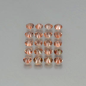3,98 ct natürliche mehrfarbiger Andalusit-Edelsteine, Rundschliff, VS