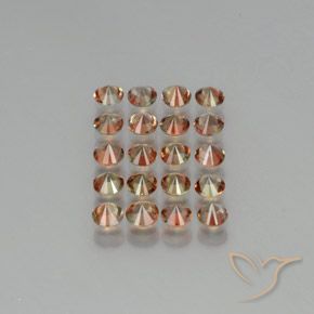 3.70 ct natürliche Mehrfarbig Andalusit-Edelsteine, Runden, VS