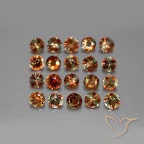 3.46 ct natürliche Mehrfarbig Andalusit-Edelsteine, Runden, VS