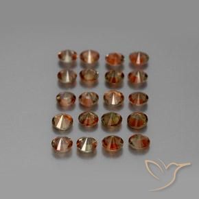 3.46 ct natürliche Mehrfarbig Andalusit-Edelsteine, Runden, VS