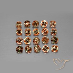3.46 ct natürliche Mehrfarbig Andalusit-Edelsteine, Runden, VS