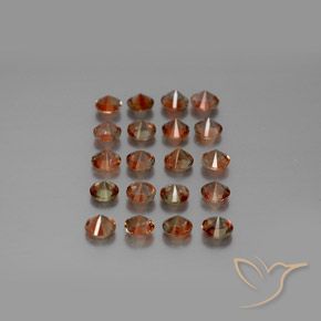 3.46 ct natürliche Mehrfarbig Andalusit-Edelsteine, Runden, VS